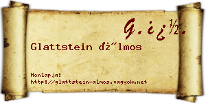 Glattstein Álmos névjegykártya